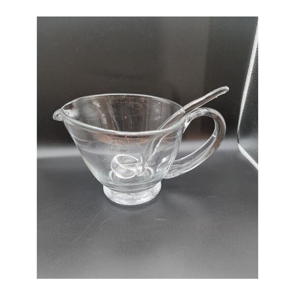 Artland Glass Gravy Boat with Ladle 4.5" Party Hosting Holiday Serveware - Picture 9 of 9